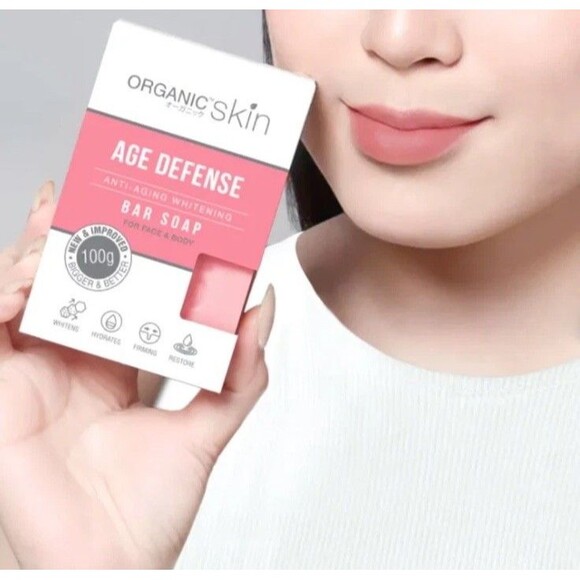 Organic Skin Age Defense Anti-Aging Whitening Soap 100g - Picture 1 of 4